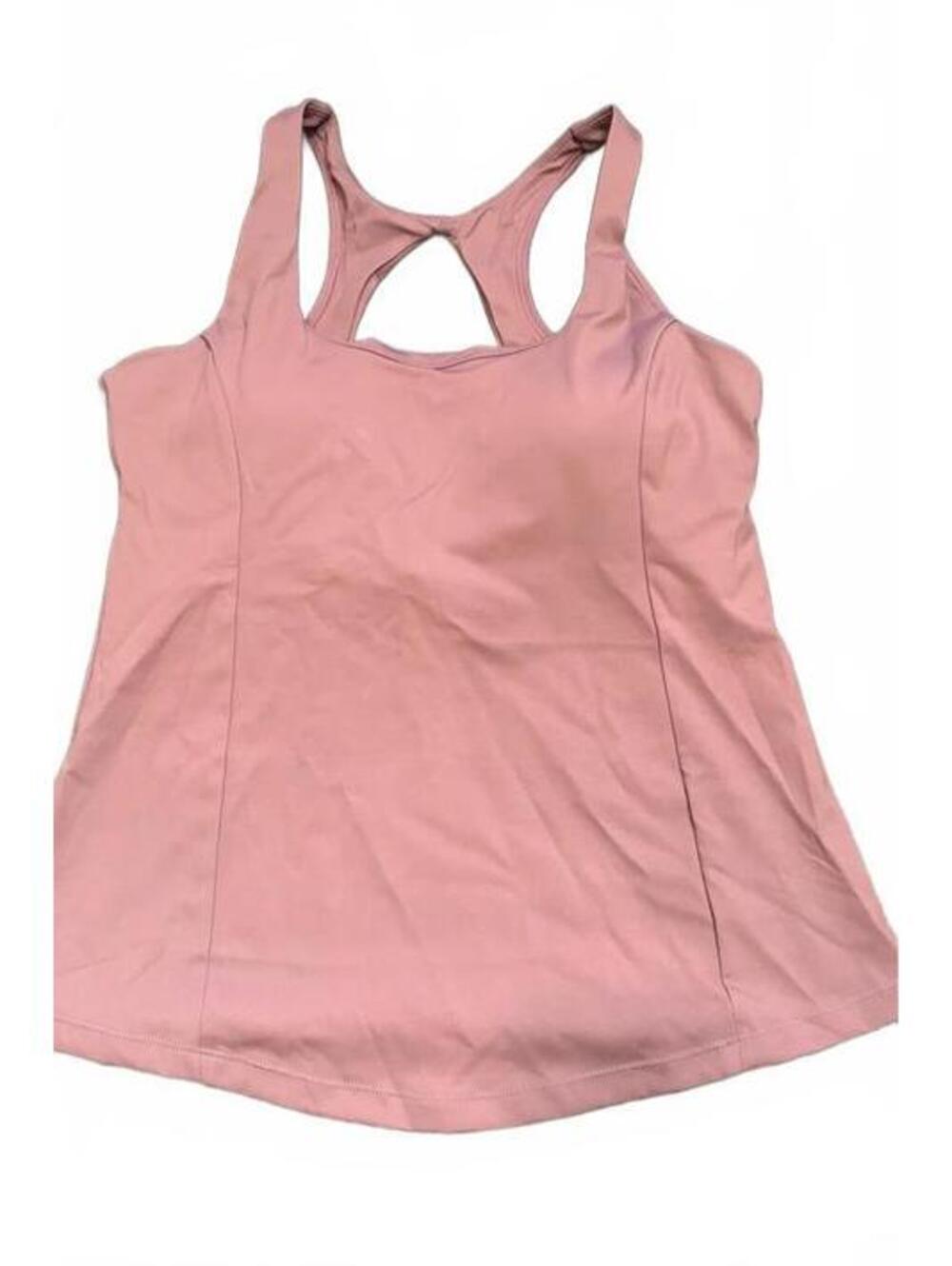RBX Active Mauve Racerback Tank Top L Built In Bra Workout Yoga NWOT